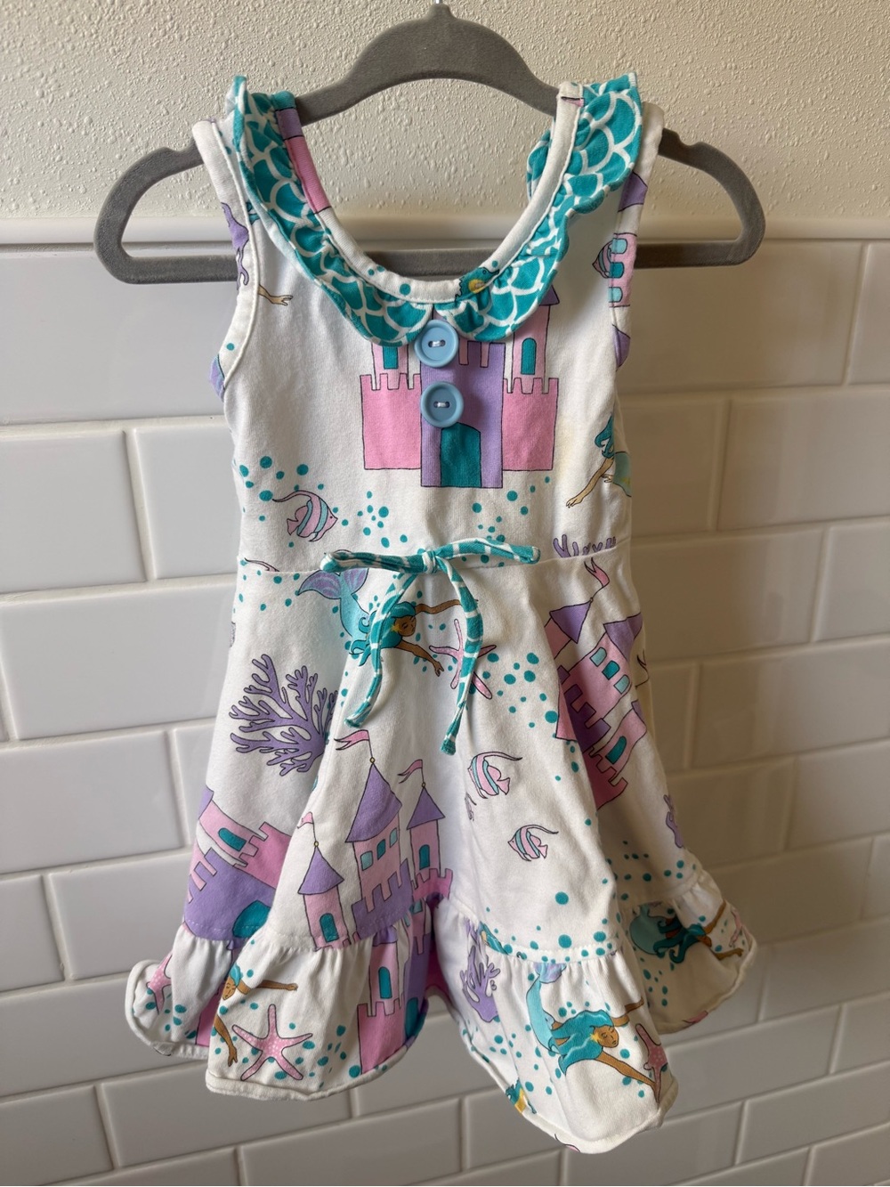 Eleanor Rose Mermaid Castle Knit Everly Toddler Dress